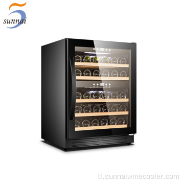 Imbakan ng gabinete 2 zone undercounter wine cooler freezer